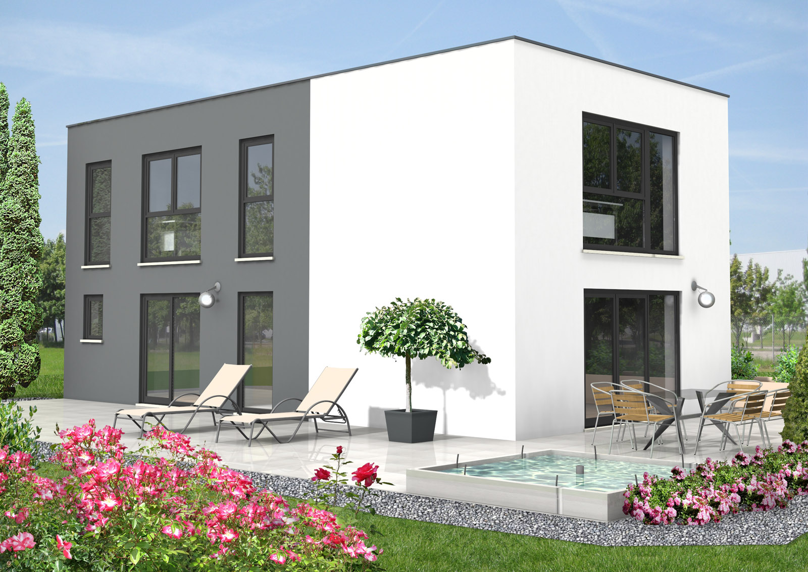 Bauhaus 125 m² Ansicht 1