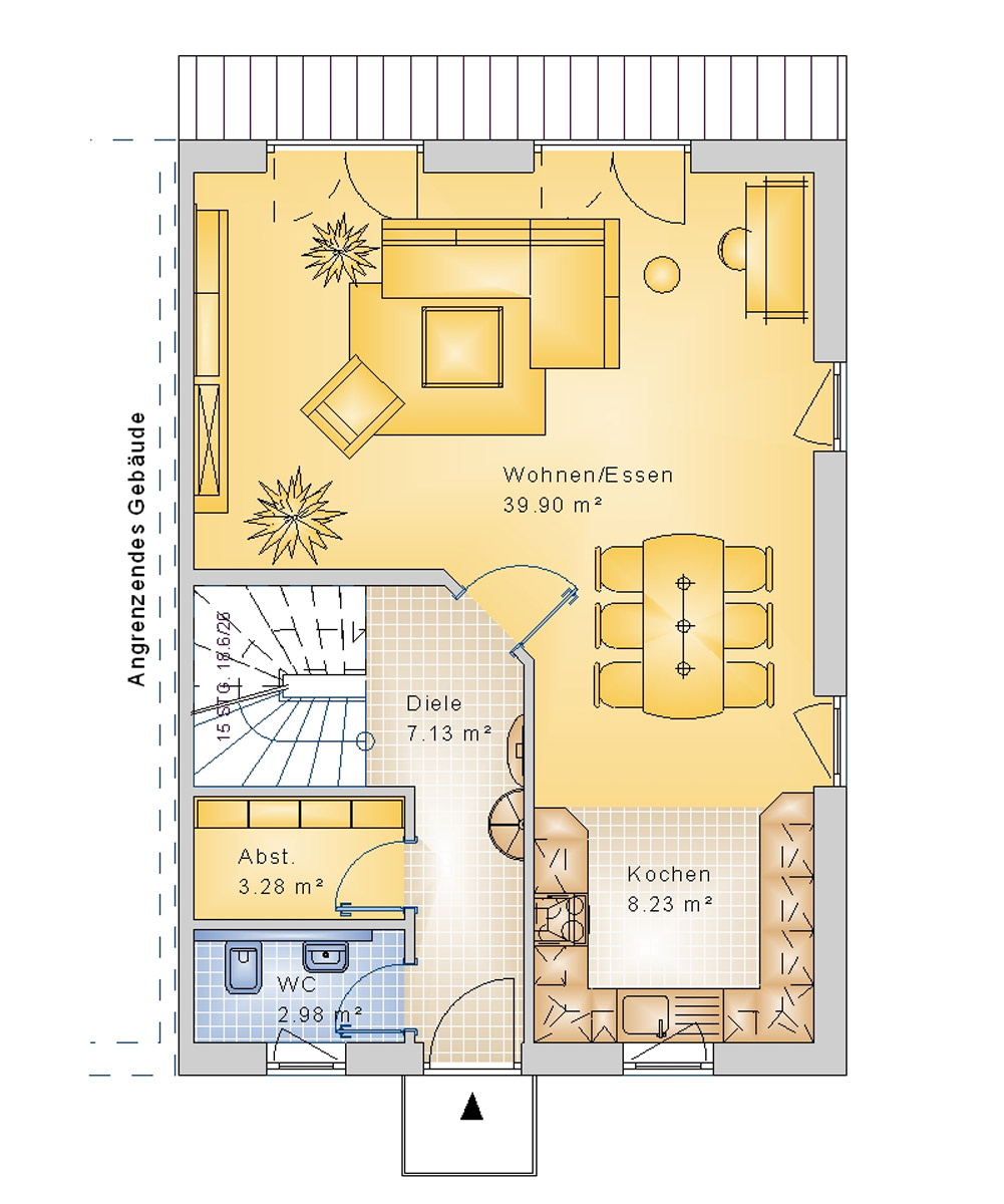 Doppelhaus 123 m² EG