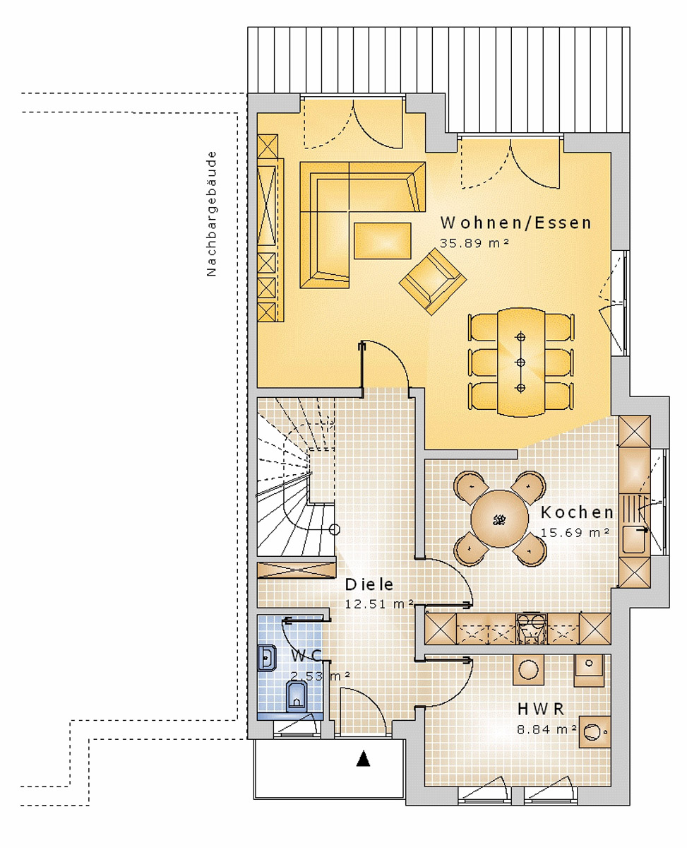 Doppelhaus 131 m² EG