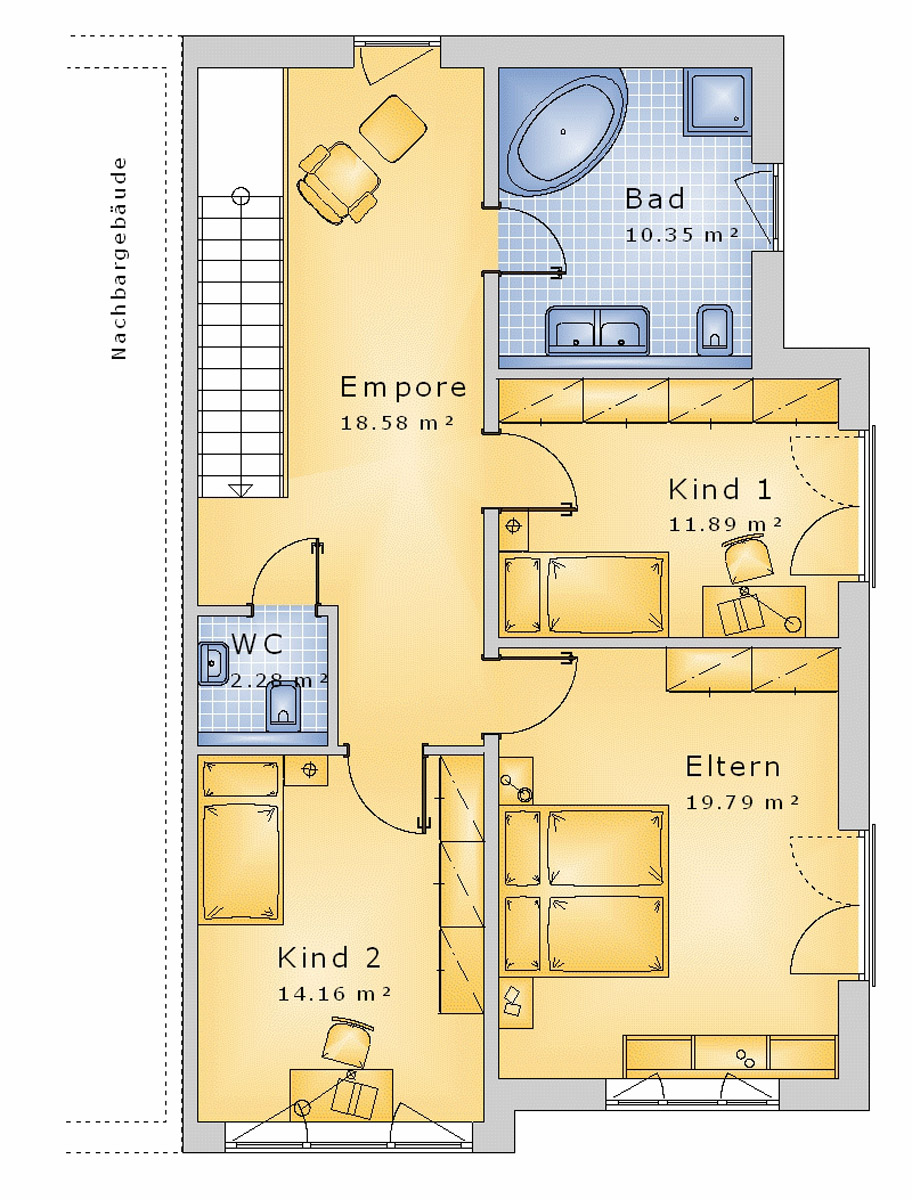 Doppelhaus 154 m² OG