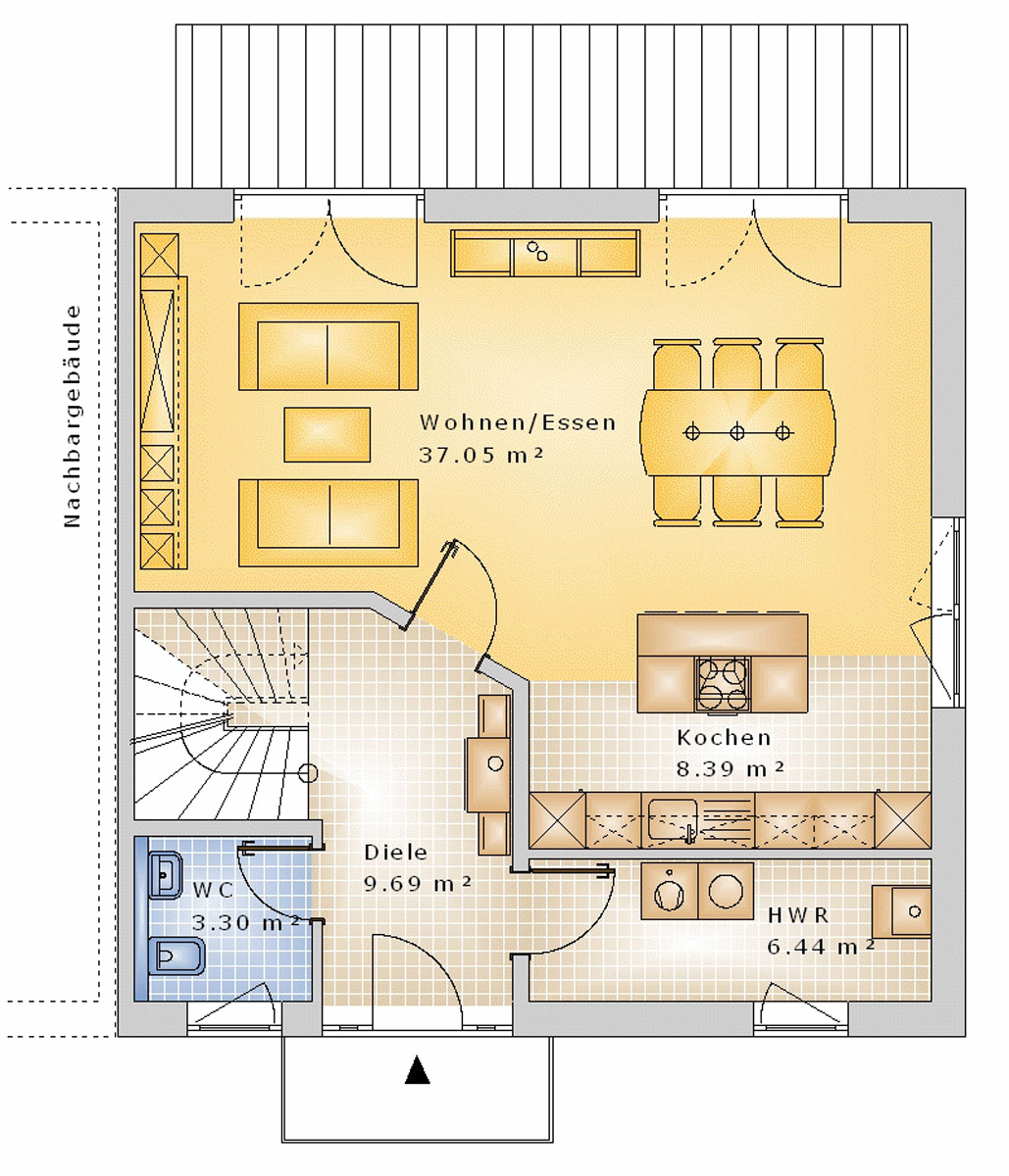 Doppelhaus 172 m² EG