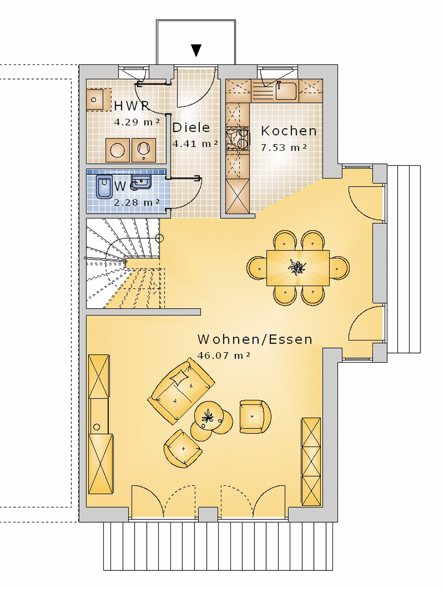 Doppelhaus 177 m² EG