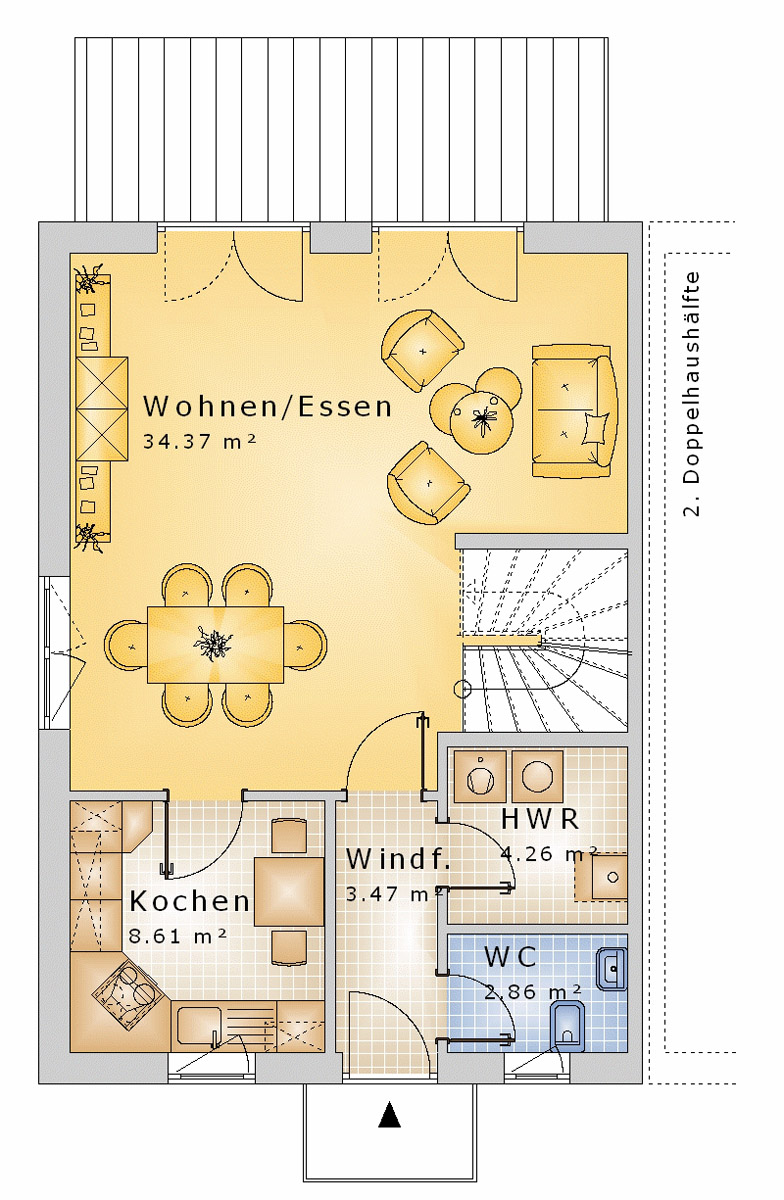 Doppelhaus 97 m² EG
