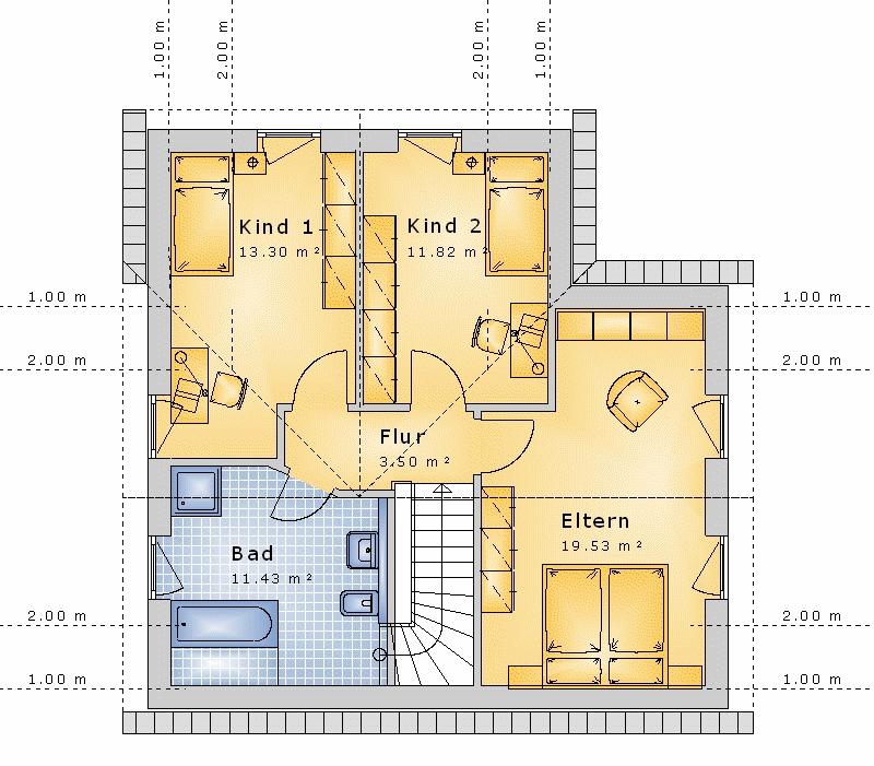 Satteldach 111 m² DG