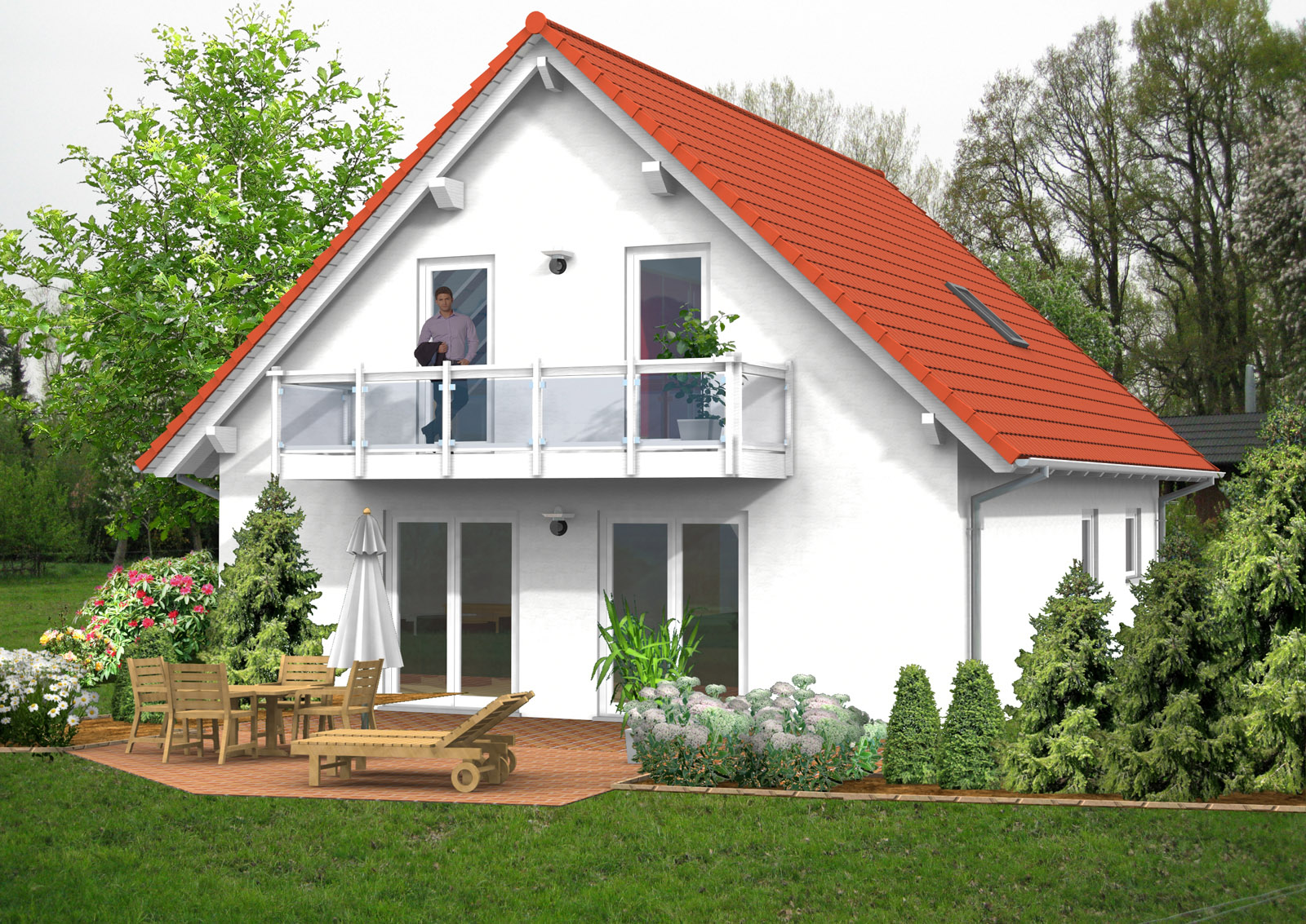 Satteldachhaus 121 m² Ansicht 1