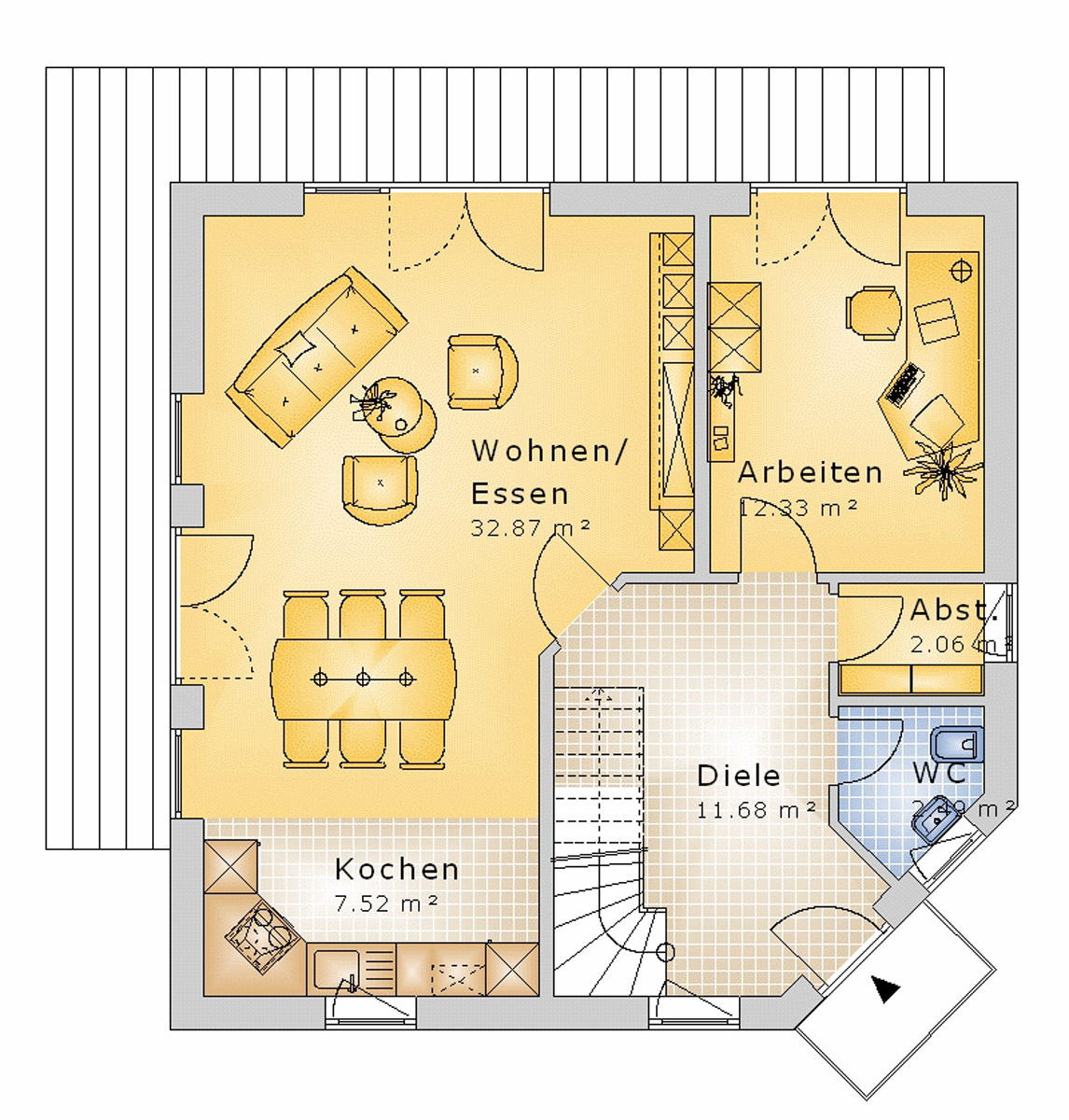 Satteldachhaus 121 m² EG