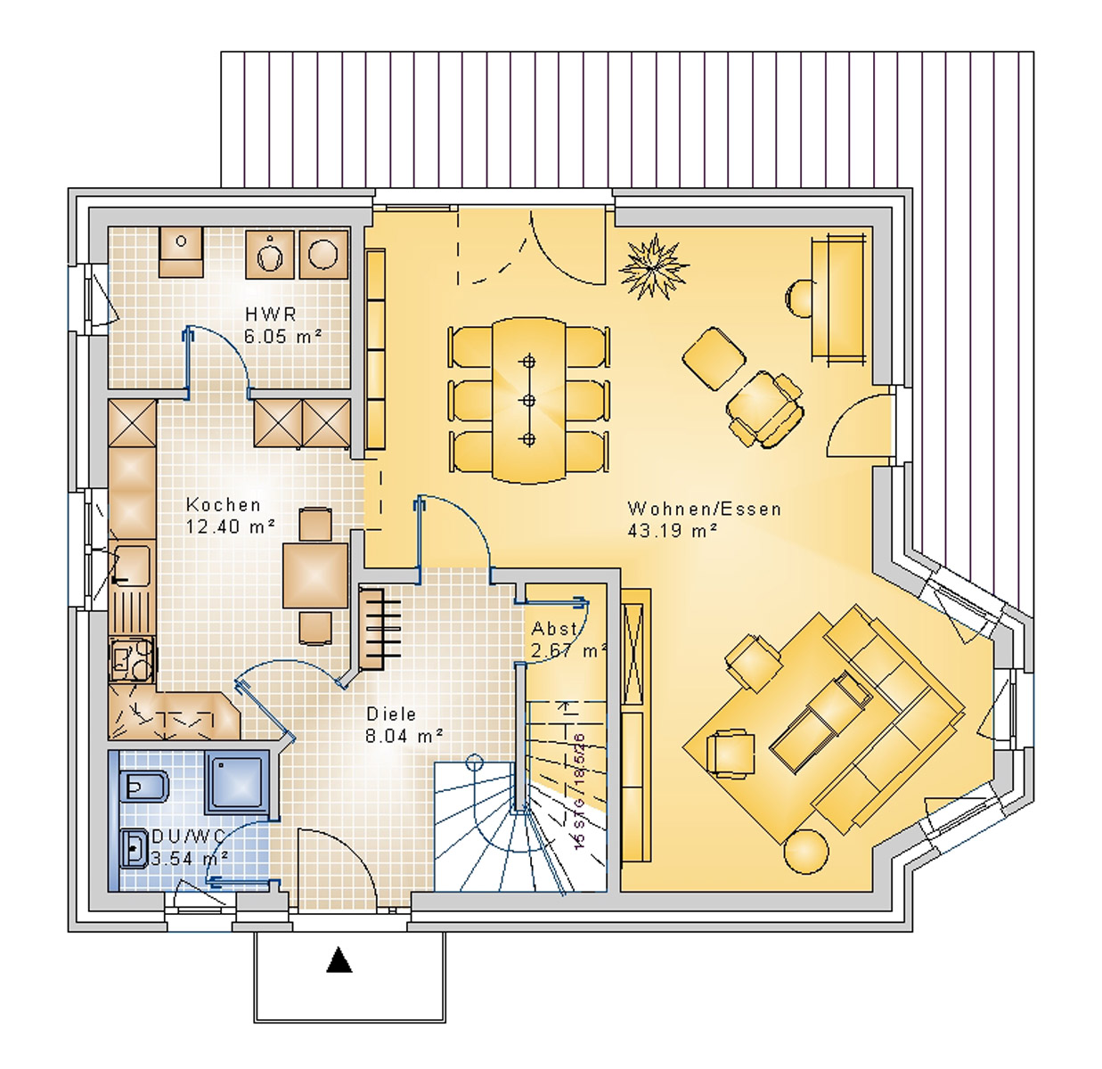 Satteldachhaus 134 m² EG