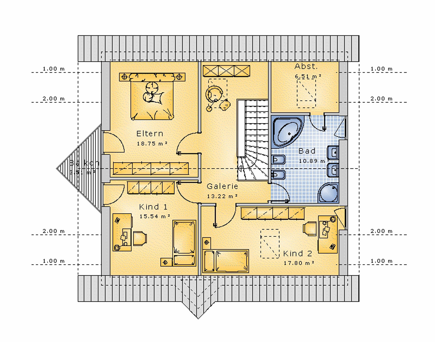 Satteldachhaus 148 m² DG