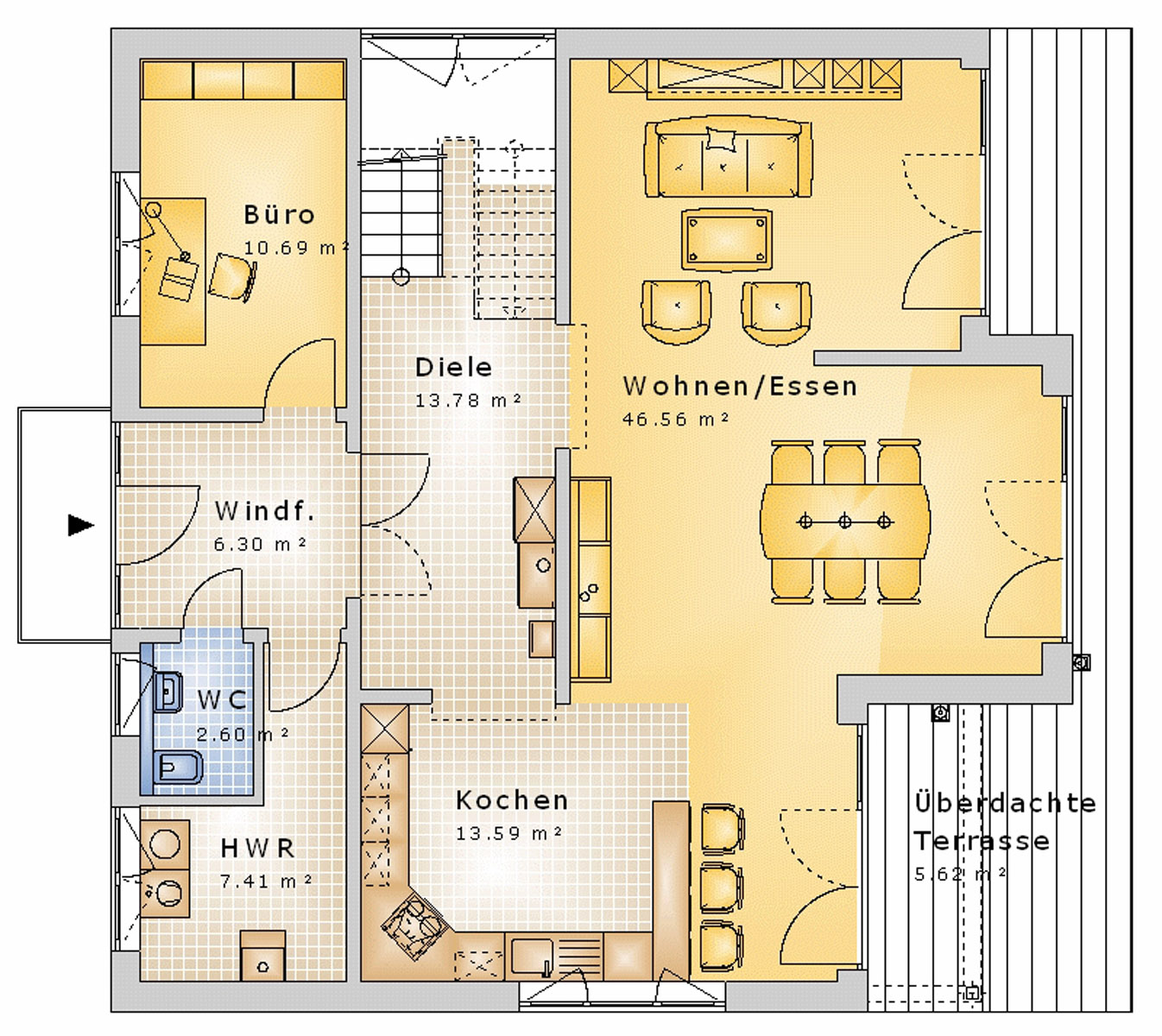 Satteldachhaus 220 m² EG
