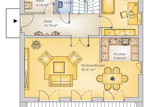 Bauhaus 148 m² EG