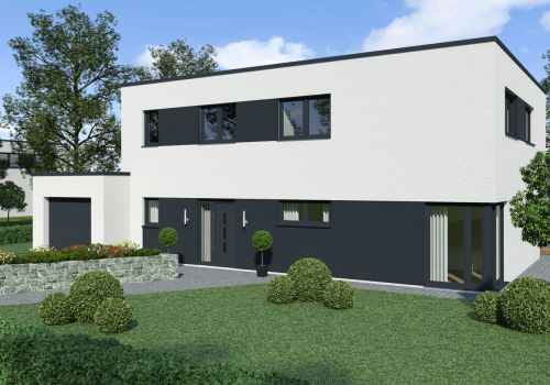 Bauhaus 200 m² Ansicht 2