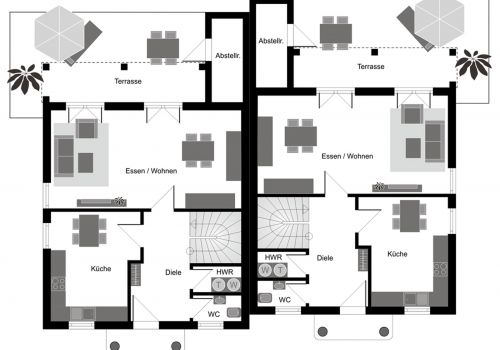 Doppelhaus 125 m² EG