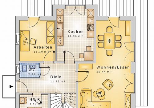 Giebelhaus 143 m² EG